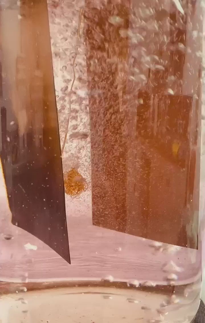 Process using 24k gold 